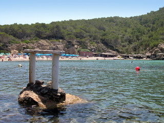 Fototapeta premium Beach in Ibiza, Balearic islands, Spain