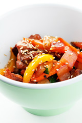 meat with vegetables