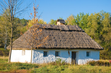 Fototapeta na wymiar Old traditional rural house in Ukraine