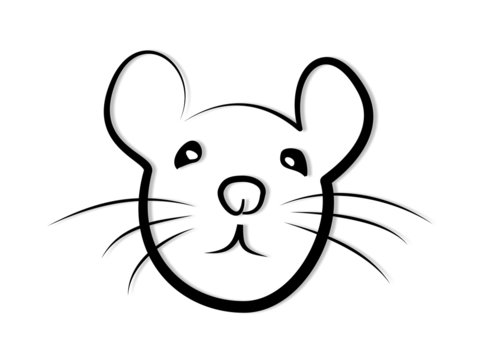 Maus - Ratte Tribal Gesicht