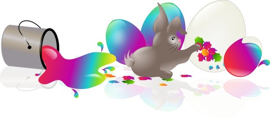 Rabbit easter arts