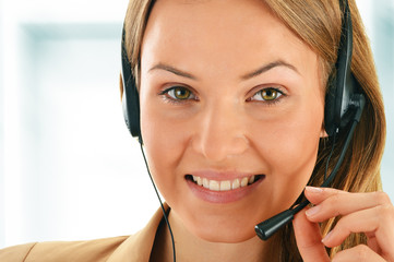 Call center operator. Customer support. Helpdesk.