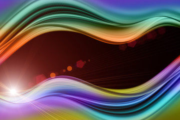 futuristic wave background design with lights