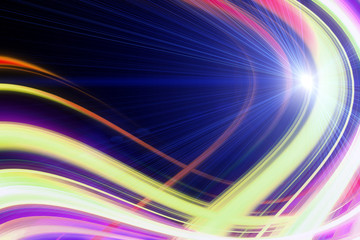 futuristic wave background design with lights