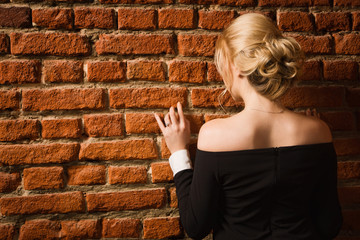 Beautiful woman in a evening dress