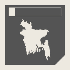 Bangladesh map button