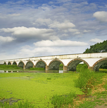 The Hortobagy Bridge, Hungary, World Heritage Site by UNESCO