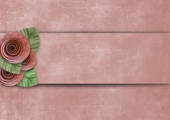 Vintage superb background with roses