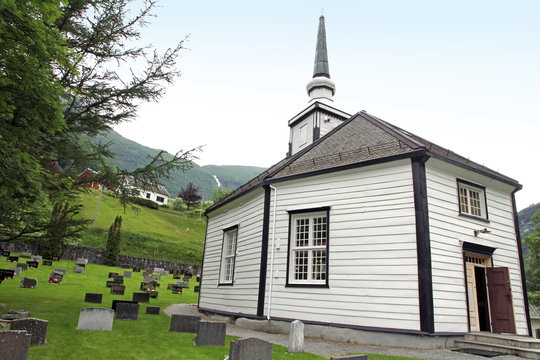 Geiranger Church And Cemeteries Norway.