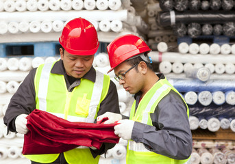 Textile factory workers