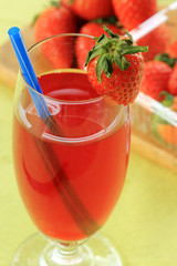 fresh strawberry juice