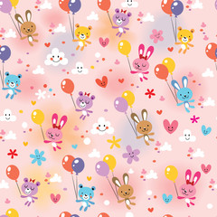 bunnies and bears pattern