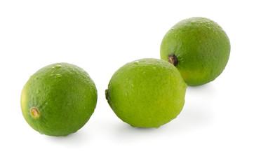 Fresh green limes