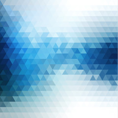 Abstract blue flow mosaic background