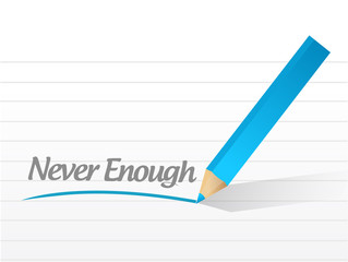 never enough message illustration design