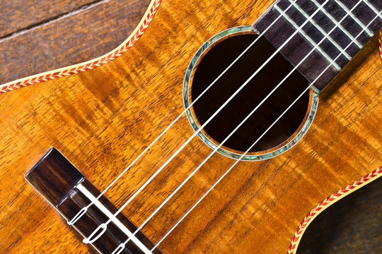 part of traditional acoustic guitar,extremely shallow dof.