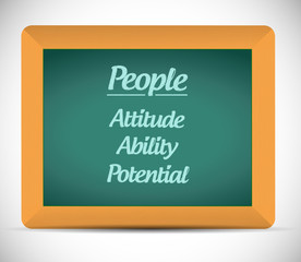 people keys on a chalkboard. illustration design