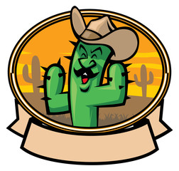 cactus cowboy cartoon