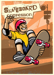 skateboard competition poster