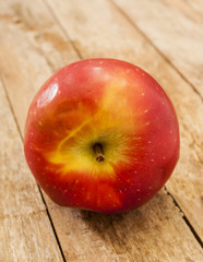 apple on wooden background
