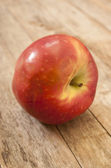 apple on wooden background
