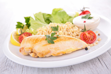 chicken and vegetables
