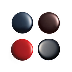 Group of nail polish isolated on white