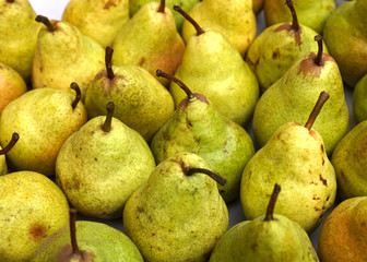 ripe green pears