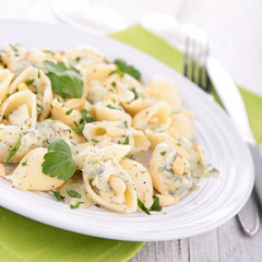pasta filled with cream