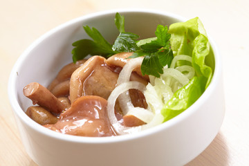 Marinated mushrooms
