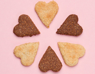 Heart shaped cookies