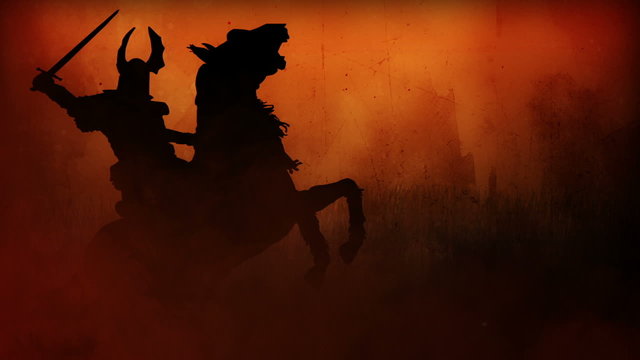 CG Battlefield W/4 battle scenes(silhouettes) Ver 2.0