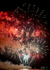 Toulon (France): fireworks