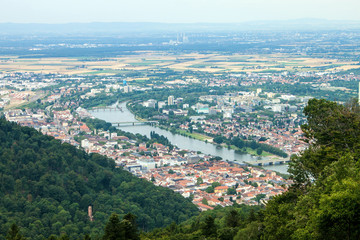 Aerial view of Heidelberg