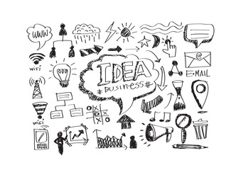 hand doodle Business doodles