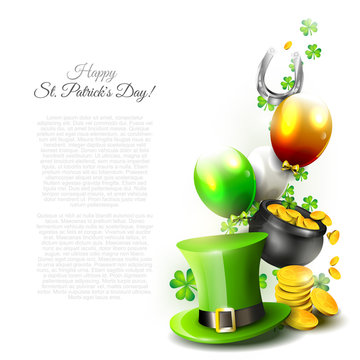 St Patrick's Day - background with copyspace