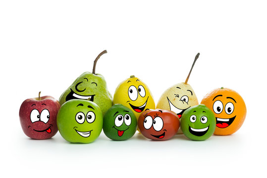 Fruit cartoon characters