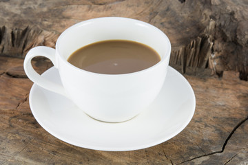Close up hot coffee drink