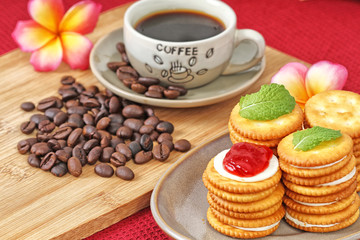 biscuits and drink
