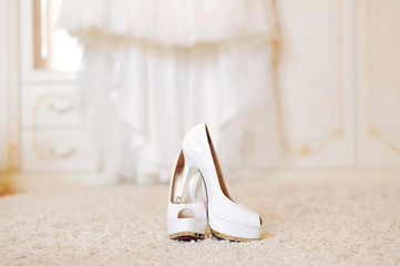 Wedding Shoes on Carpet