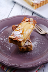 Birnentarte, Kuchen, Birne, Mürbeteig
