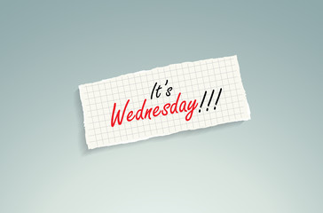 It is Wednesday!