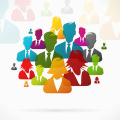 Group of people working together