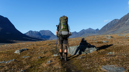 Fototapeta na wymiar Hiking in Sweden