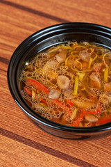 Fresh vegetable soup