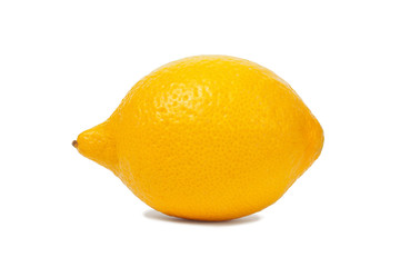 Lemon on white