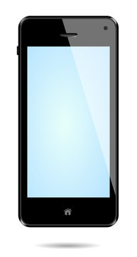 Smartphone with blank screen