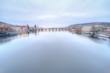 Fototapeta na wymiar Prague at Twilight