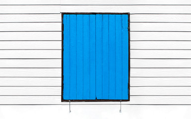 Blue wooden windows