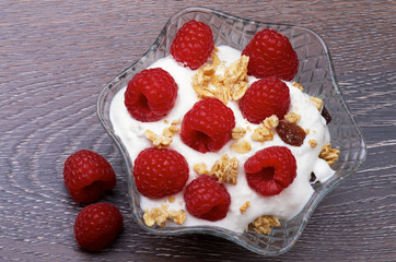 Raspberries Dessert